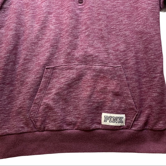 Victoria Secret Pink Maroon Pullover Size Small - Picture 2 of 16